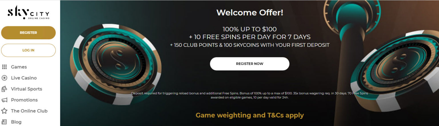 NZ Skycity Online Casino [Get $100 Bonus & 70 Free Spins]
